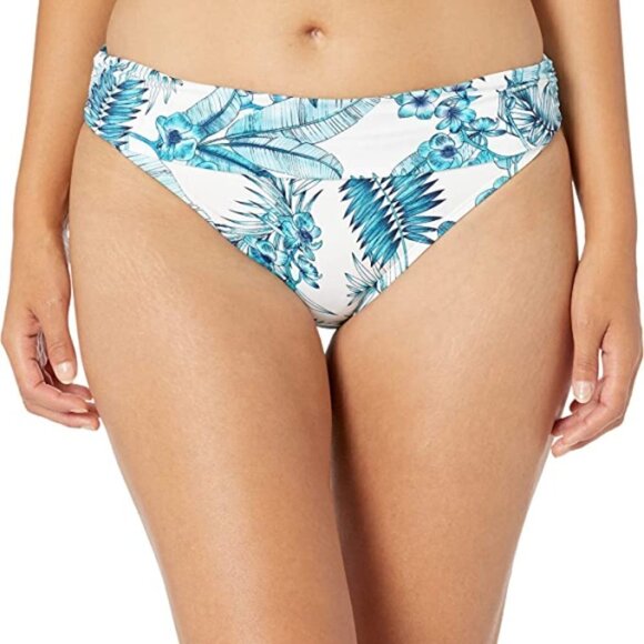 La Blanca 'Tranquility' Shirred Band Hipster Swimsuit Bottom, Aquamarine - Picture 1 of 2